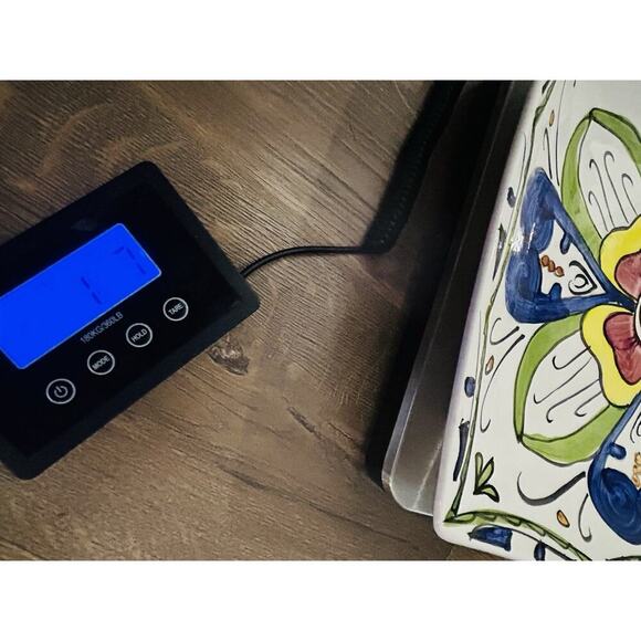 Vintage International Silver Serving Plate Platter Hand Painted Silverplated - Picture 12 of 12